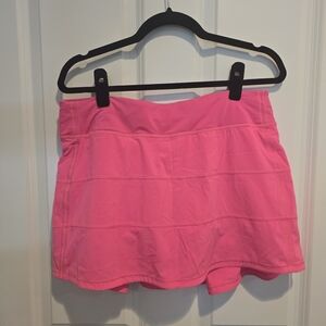 Lululemon Athletica Hot Pink Pace Rival Skort Size 10 EUC